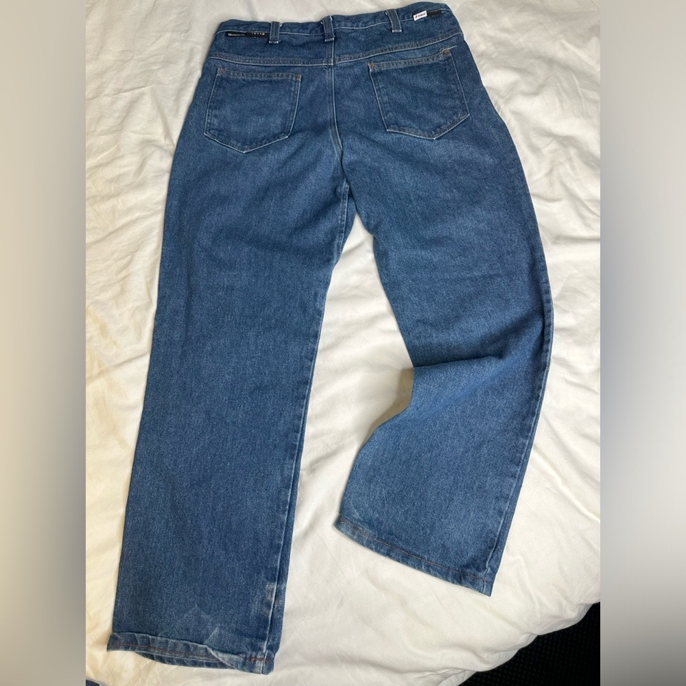 Workrite Denim Flame Resistant Construction Work … - image 2